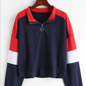❗️NEW❗️Zaful red, white, and blue pullover✨